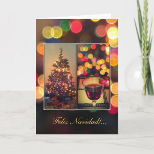 Het Spaans: Lux navideñas - de lichten van Feestdagen Kaart