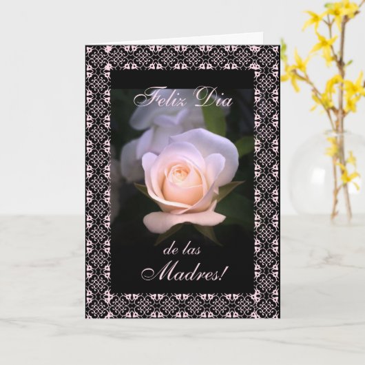 Het Spaans: Moederdag/Dia DE las madres Kaart (Gele Bloem)
