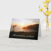 Het Spaans: Pesame /Sympathy Kaart (Gele Bloem)