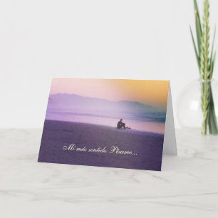 Het Spaans: Pésame van Sentido/Sympathie Kaart