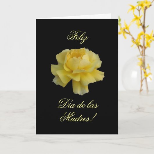 Het Spaans: Rosa unamama/van amarillaparagraaf Kaart (Gele Bloem)