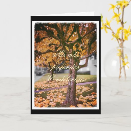 Het Spaans: sympathie kaart (Gele Bloem)