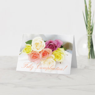 Het Spaans: Verjaardag Cumpleanos wht Kaart