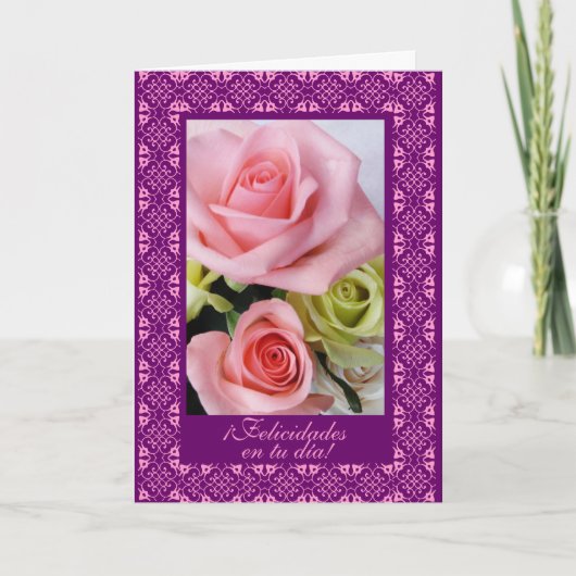 Het Spaans: Verjaardag: feliz cumpleanos! Kaart (Voorkant)