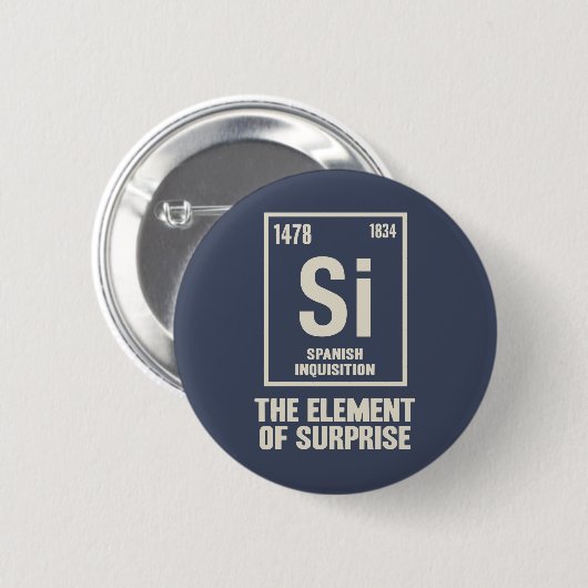 Het Spaanse element Ronde Button 5,7 Cm (Voorkant /achterkant)