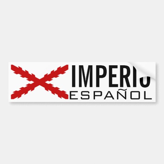HET SPAANSE EMPIRE BUMPERSTICKER (Voorkant)