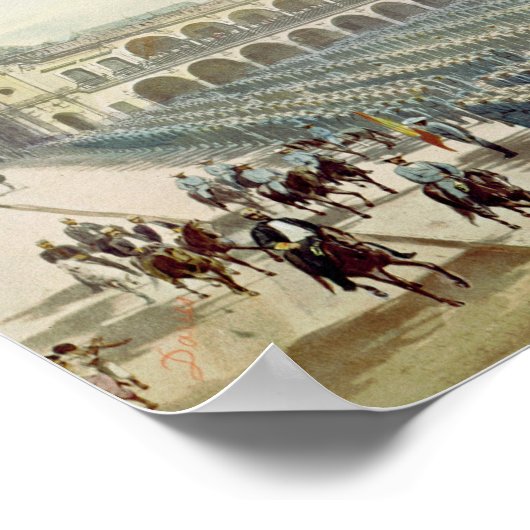 Het Spaanse expeditiekorps in Vera Cruz Poster (Hoek)