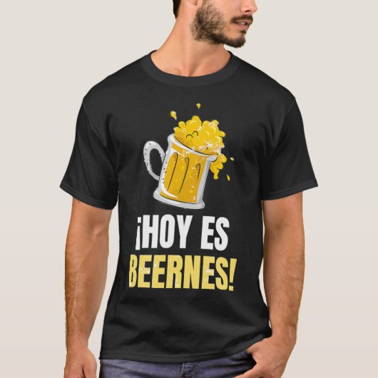 Het Spaanse Gezegde Hoy Es Beernes Gift Viernes va T-shirt (Voorkant)