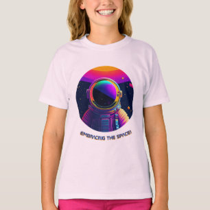 Het Space Girl omarmen T-shirt
