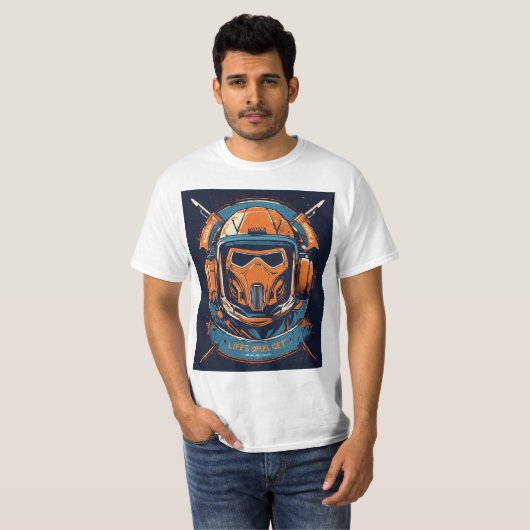 Het Space man - trending T-shirt (Voorkant volledig)