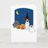 Het Spaniel Halloween van Bretagne Kaart (Voorkant)