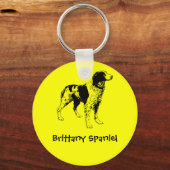 Het Spaniel van Bretagne Sleutelhanger (Voorkant)