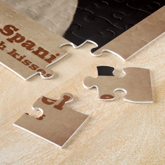 Het spaniel van Sprightly Springer Legpuzzel (Zijkant)