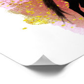 HET SPARKLEREN HORSE POSTER MET GEPERSONALISEERDE  (Hoek)