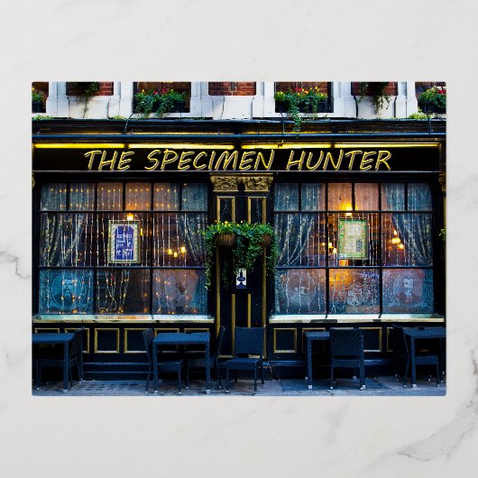Het specimen Hunter Pub Folie Feestdagen Briefkaart (Voorkant)