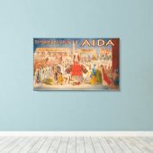 Het spectaculaire aida theatrisch Poster Canvas Afdruk (Insitu (Houten vloer))