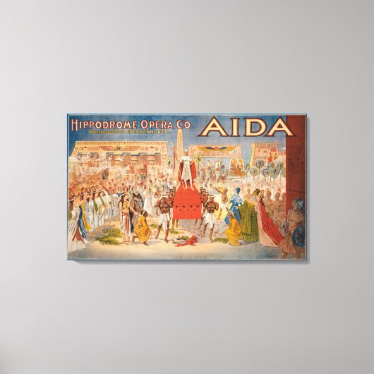 Het spectaculaire aida theatrisch Poster Canvas Afdruk (Voorkant)