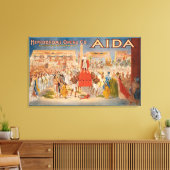 Het spectaculaire aida theatrisch Poster Canvas Afdruk (Insitu (Woonkamer))