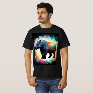 Het spectrale nijlpaard: een holografische reis t-shirt