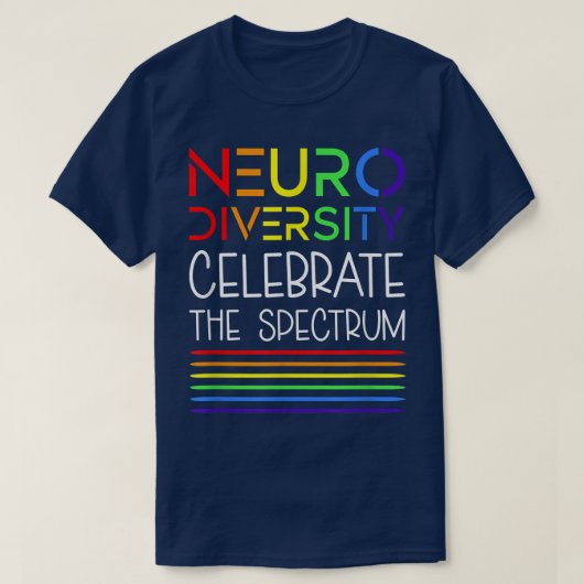 Het spectrum van de neurodiversiteit en autisme A T-shirt (Design voorkant)