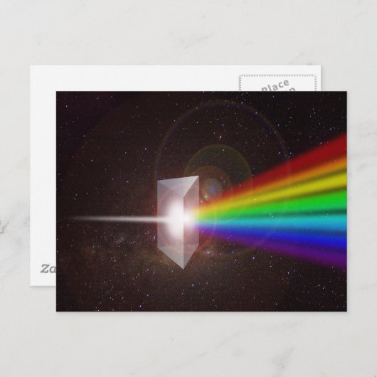 het spectrum van de prismakleur briefkaart (Voorkant / Achterkant)
