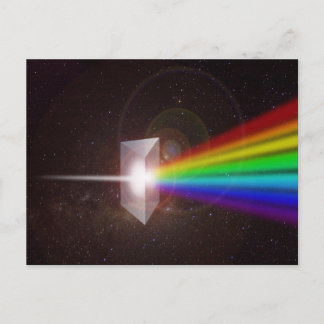 het spectrum van de prismakleur briefkaart