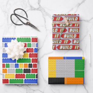 Het Speelgoed-patroon samenstellen Inpakpapier Vel