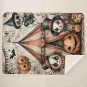 Het spektakel van Haunted – The October Oddities Sherpa Deken (Voorkant (horizontaal))