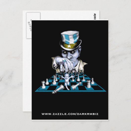 Het spel briefkaart (Voorkant / Achterkant)