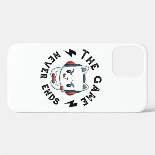 Het spel eindigt nooit Case-Mate iPhone case (Achterkant (horizontaal))