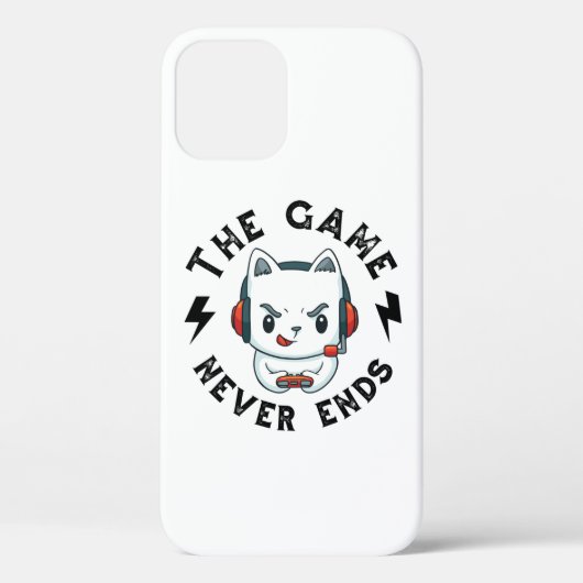 Het spel eindigt nooit Case-Mate iPhone case (Achterkant)