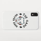 Het spel eindigt nooit Case-Mate iPhone case (Achterkant (horizontaal))