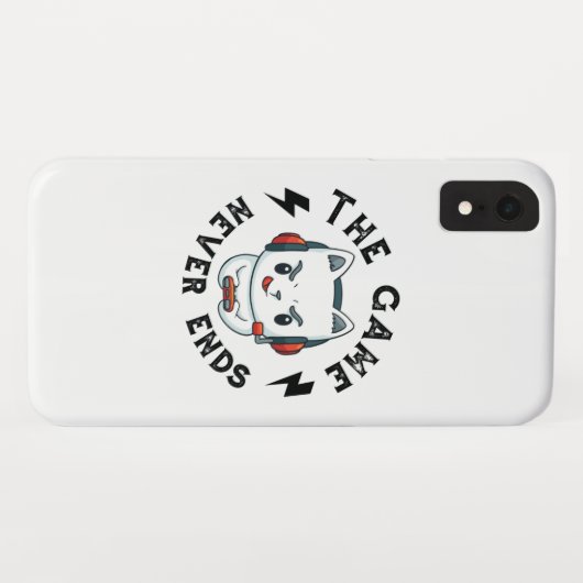 Het spel eindigt nooit Case-Mate iPhone case (Achterkant (horizontaal))