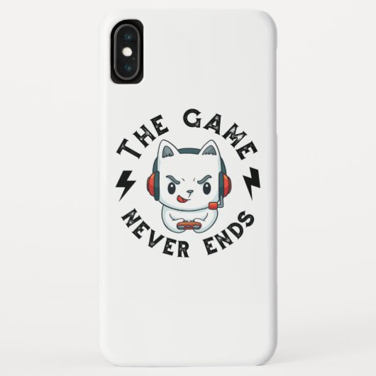 Het spel eindigt nooit Case-Mate iPhone case (Achterkant)