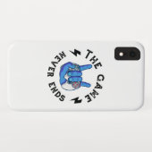 Het spel eindigt nooit Case-Mate iPhone case (Achterkant (horizontaal))
