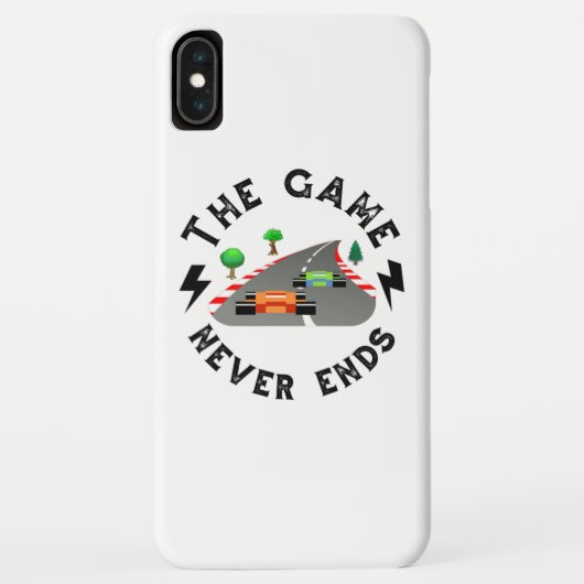 Het spel eindigt nooit Case-Mate iPhone case (Achterkant)