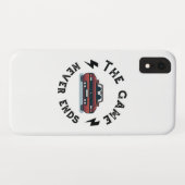 Het spel eindigt nooit Case-Mate iPhone case (Achterkant (horizontaal))