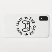 Het spel eindigt nooit Case-Mate iPhone case (Achterkant (horizontaal))