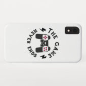 Het spel eindigt nooit Case-Mate iPhone case (Achterkant (horizontaal))