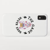 Het spel eindigt nooit Case-Mate iPhone case (Achterkant (horizontaal))