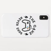 Het spel eindigt nooit Case-Mate iPhone case (Achterkant (horizontaal))