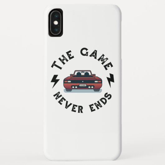 Het spel eindigt nooit Case-Mate iPhone case (Achterkant)