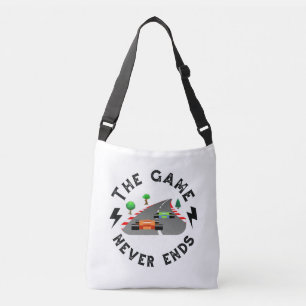 Het spel eindigt nooit crossbody tas