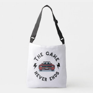 Het spel eindigt nooit crossbody tas