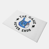 Het spel eindigt nooit deurmat (Schuin)