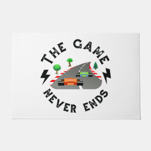 Het spel eindigt nooit deurmat