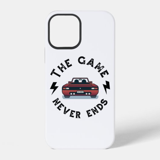 Het spel eindigt nooit iPhone hoesje (Achterkant)