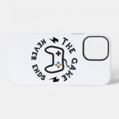 Het spel eindigt nooit iPhone hoesje (Achterkant horizontaal)
