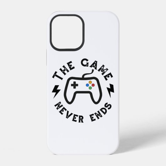 Het spel eindigt nooit iPhone hoesje (Achterkant)