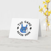 Het spel eindigt nooit kaart (Gele Bloem)